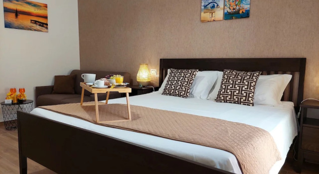 Komfort Doppel Zimmer mit Blick auf den Innenhof Sunset House
