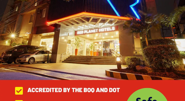 Кровать в общем номере Red Planet Makati Avenue Manila