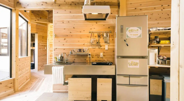 Кровать в общем номере Ise Guest House Kazami