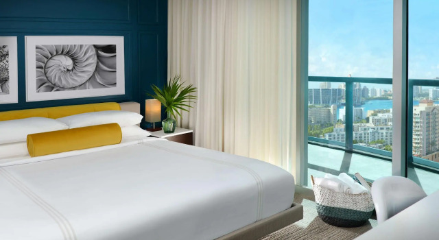 Двухместный номер Standard с частичным видом на океан Sole Miami, A Noble House Resort