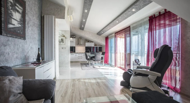 Апартаменты Comfort Luxury apartment Alduk close to Znjan beach with the sea view