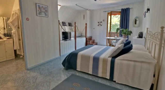 Номер Deluxe Le Pas de LAne Chambres dhôtes