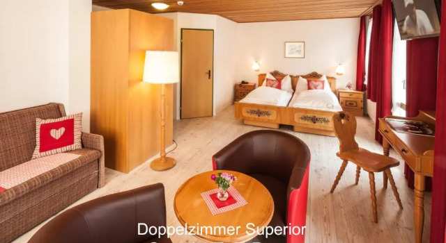 Camera doppia Superior con balcone e con vista sulle montagne Hotel Hirschen - Grindelwald
