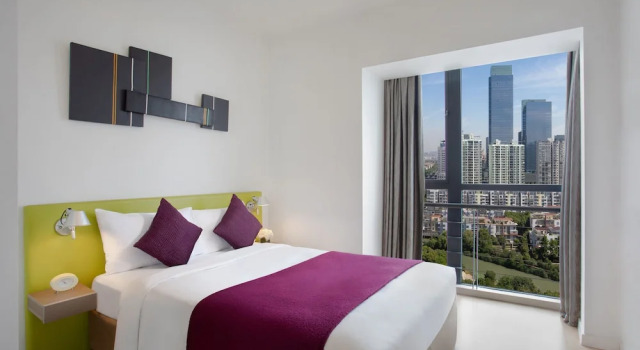 Номер Premier c 1 комнатой с балконом Citadines Xinghai Suzhou