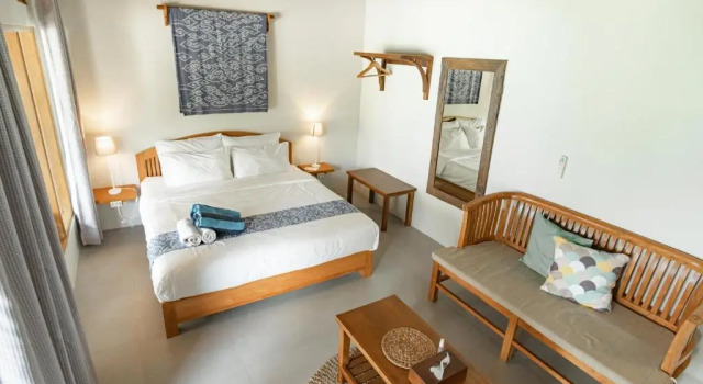 Deluxe double chambre Vue mer Legon Waru Cottage