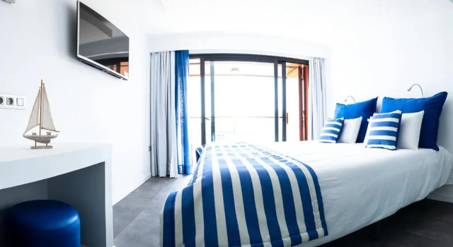 Двухместный номер Deluxe с балконом и с видом на море Hotel Boutique La Marquesina - Adults Only