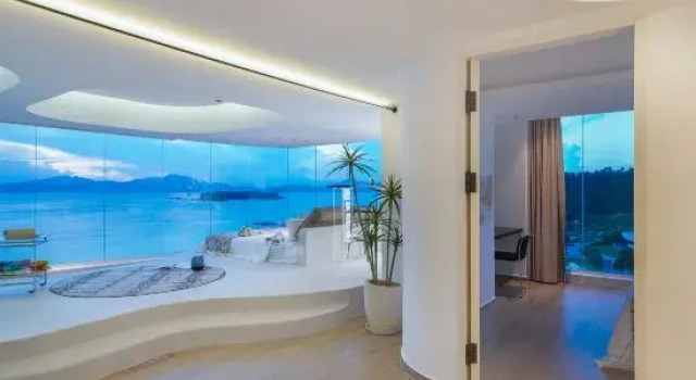 Люкс с 2 комнатами с видом на море Island Skylight Resort