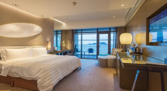 Двухместный номер Standard с балконом и с видом на море Le Meridien Qingdao West Coast