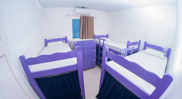 Кровать в общем номере Hostel Dragão do Mar Fortaleza