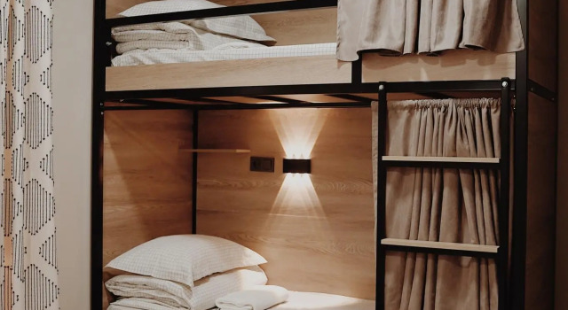 Кровать в общем номере Хостел People Nest