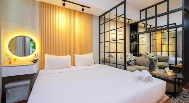 Студия Simple And Comfort Studio Apartment At Nine Residence