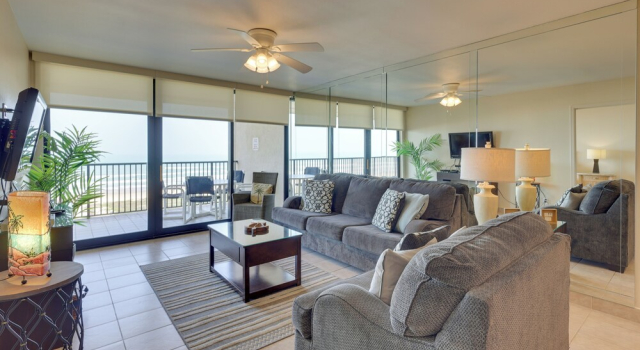 2BR Gulf-view Resort Condo: Suntide III - Unit 607, Book Ferieresort Resorthoteller i Padre Island, Ferieresort