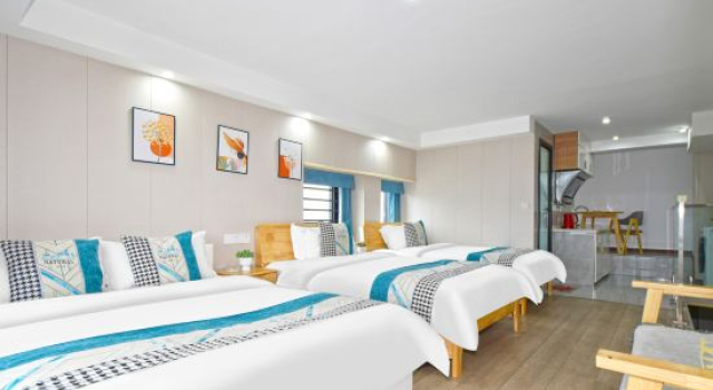 Люкс Business Chongqing Jirui Light Luxury Apartment (Shangwan Road Subway Station Creative Park)
