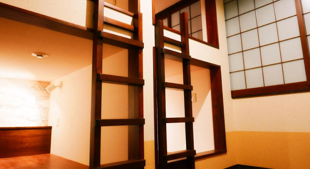 Кровать в общем номере Ks House Takayama Oasis [2nd Ks Hostel]