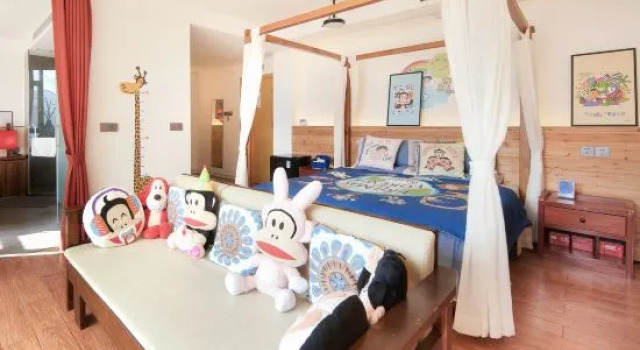 Семейный люкс с видом на горы Yutang Muyun Homestay