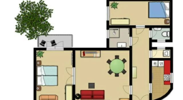 Апартаменты 3 room apartment in the beautiful street