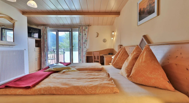 Двухместный номер Standard с балконом и с видом на горы Hotel Garni Zerza