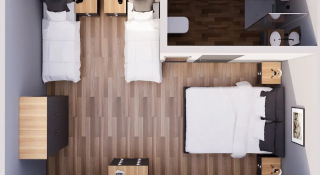 Четырёхместный номер Standard с видом на парк Woodhouse Hotel