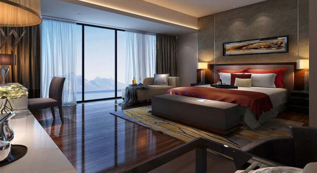Двухместный номер Deluxe с видом на море Sanya Shuang Da International Hotel