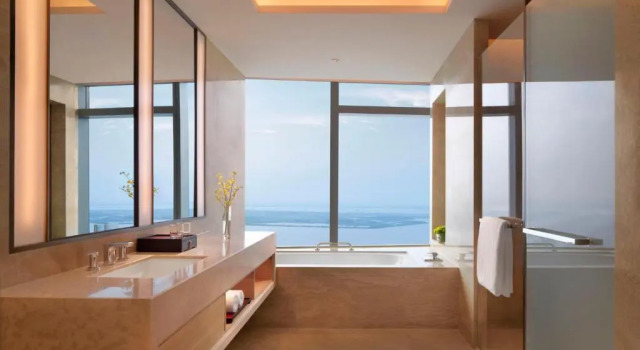 Deluxe Doppel with Club Access Zimmer Zhejiang Marriott Hotel