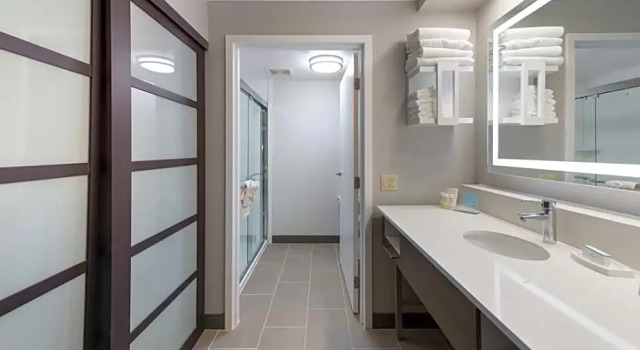 Четырёхместный люкс c 1 комнатой Hampton Inn & Suites Chicago-Hoffman Estates