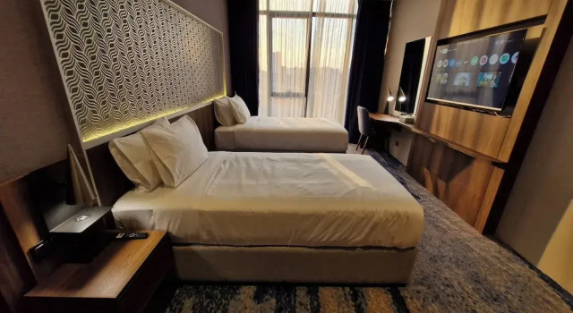 O podwyższonym standardzie dwuosobowy pokój z widokiem na miasto Ocean View Hotel Kuwait