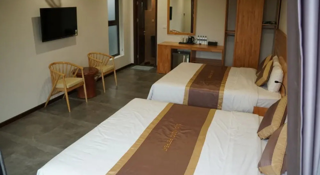 Семейное бунгало с балконом и с видом на сад San Signature - Suối Ngọc Retreat