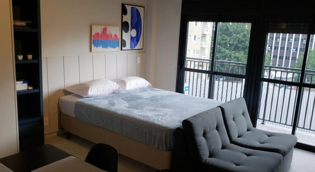 68 Brand-new studio next to Paulista Av, fast wifi, Забронировать Отель Сан-Пауло штат Сан-Паулу, рядом с Паулиста-Пернамбуканас