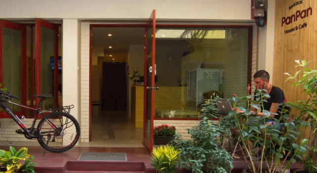Кровать в общем номере PanPan Hostel