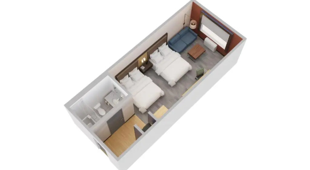 Четырёхместный номер Standard Holiday Inn Express & Suites S Lake Buena Vista by IHG