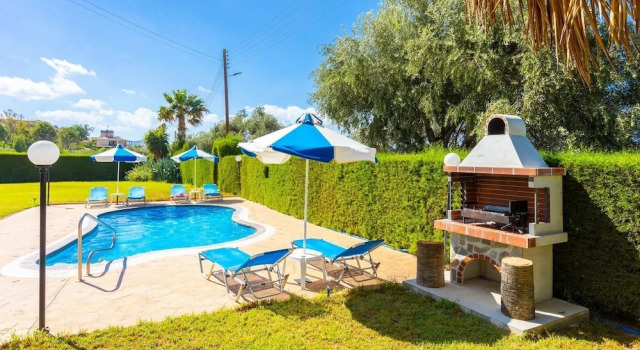 Коттедж Villa Georgios Large Private Pool Walk to Beach Sea Views A C Wifi Eco-friendly - 2503