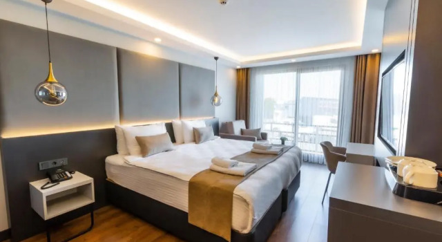 Двухместный номер Deluxe с частичным видом на море Santana Resort Otel