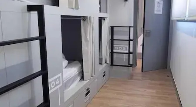 Кровать в общем номере Cantabria Surf Hostel