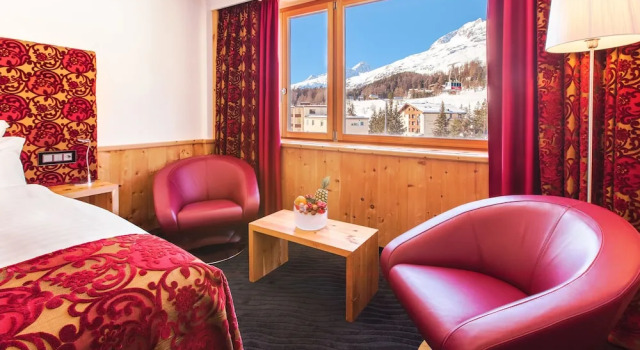 Confort simple chambre Sport & Wellnesshotel San Gian St. Moritz