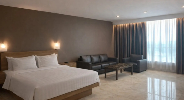 Полулюкс с видом на город Manna Hotel Pematangsiantar