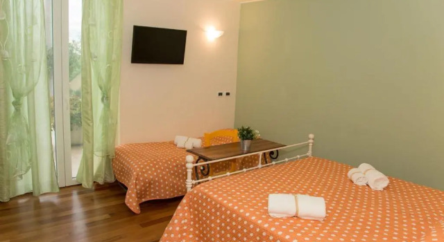 Habitación triple De lujo con balcón y con vista B&B Verdi Colline