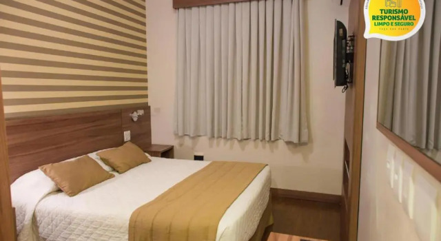 Двухместный номер Standard Hotel Continental Business - 200 metros do Complexo Hospitalar Santa Casa