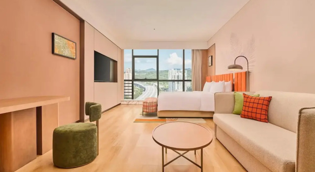 Двухместный номер Deluxe Hilton Garden Inn Zhongshan South