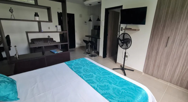 405 Moderno Aparta-Suite en Versalles Tipo Loft - Cali Tower Suites & Lofts, Prenota Appartamento Hotel a Cali con parcheggio, Parcheggio