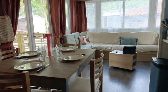 Mobil-home camping 4 étoiles La carabasse Vias, Rezervovat Kemp Hotely v Vias s bazénem, Bazén