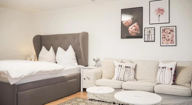 Апартаменты Stylische Wohnung in ruhiger Lage, sehr messenah