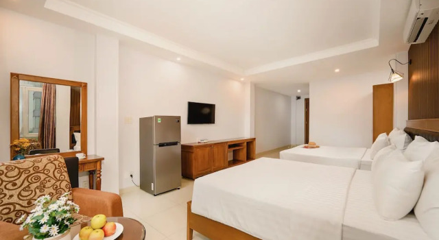 Семейный номер Standard с видом на город Tuong Vy Hotel
