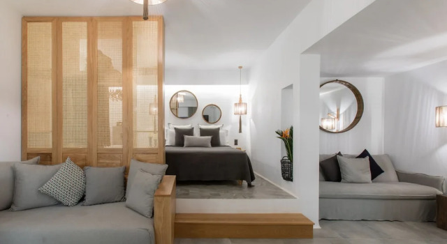 Номер Deluxe c 1 комнатой с видом на сад Athina Studios and Suites Plaka