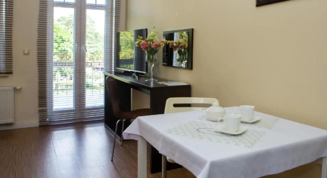Двухместный номер Standard с балконом Villa Aronia pokoje z aneksem kuchennym