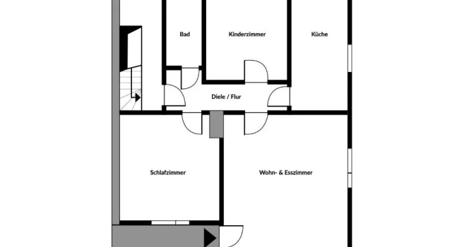 2 makuuhuonetta Huoneisto Haus der Elemente