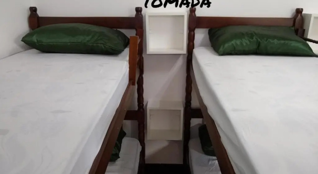 Кровать в общем номере Curitiba Central Hostel