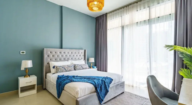 Апартаменты Deluxe с балконом Downtown Charming Condo Close to Dubai Mall