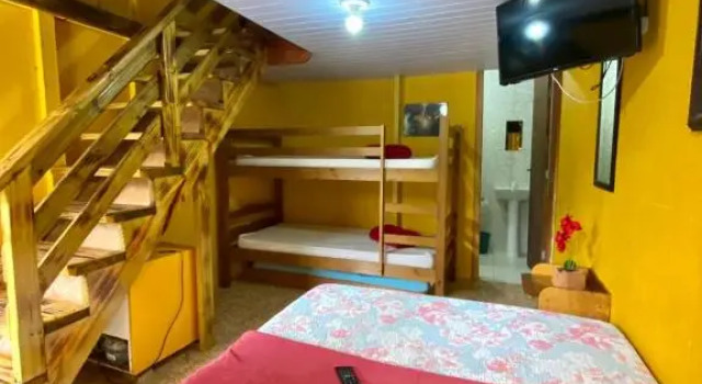 Люкс с 2 комнатами Pousada & Camping Tubarão