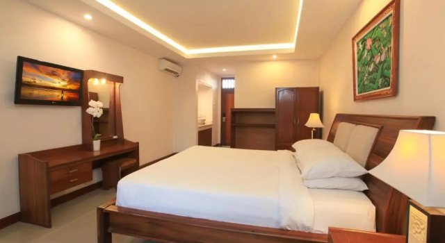 Двухместный номер Deluxe с видом на бассейн Matahari Bungalow