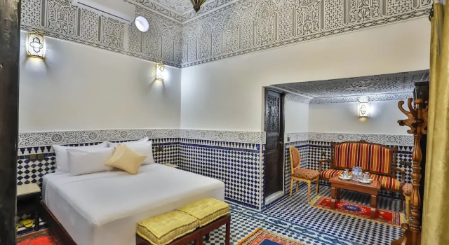 Standart dört kişilik oda Riad Farouzi Fes